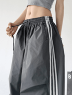 Three - Stripe Quick - Dry Wide - Leg Pants - CT6202 - COPPING THREADS - CT Select