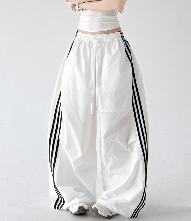 Three - Stripe Quick - Dry Wide - Leg Pants - CT6202 - COPPING THREADS - CT Select