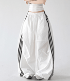 Three - Stripe Quick - Dry Wide - Leg Pants - CT6202 - COPPING THREADS - CT Select