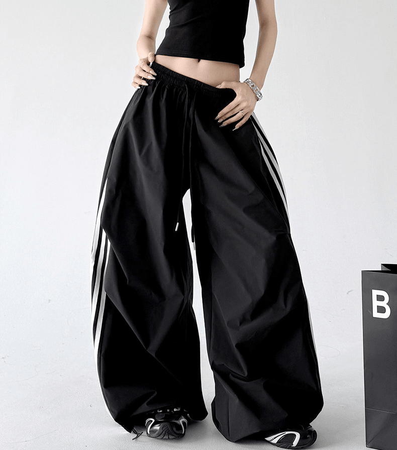 Three - Stripe Quick - Dry Wide - Leg Pants - CT6202 - COPPING THREADS - CT Select