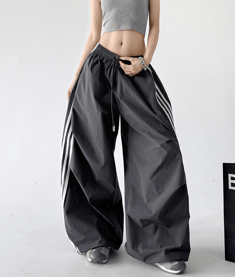 Three - Stripe Quick - Dry Wide - Leg Pants - CT6202 - COPPING THREADS - CT Select