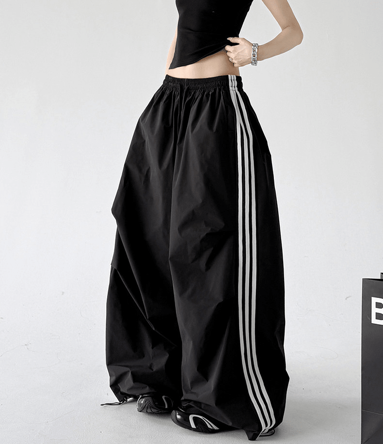 Three - Stripe Quick - Dry Wide - Leg Pants - CT6202 - COPPING THREADS - CT Select