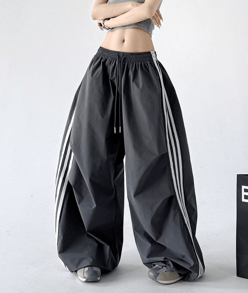 Three - Stripe Quick - Dry Wide - Leg Pants - CT6202 - COPPING THREADS - CT Select