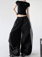 Three - Stripe Quick - Dry Wide - Leg Pants - CT6202 - COPPING THREADS - CT Select