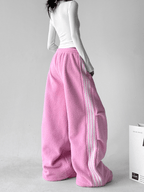 Three - Stripe Sherpa Fleece Sweatpants - COPPING THREADS - CT Select