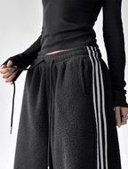 Three - Stripe Sherpa Fleece Sweatpants - COPPING THREADS - CT Select