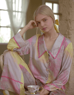 Tie - Dye Satin Pajama Set - COPPING THREADS - CT Dreamscape