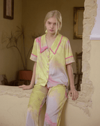 Tie - Dye Satin Pajama Set - COPPING THREADS - CT Dreamscape