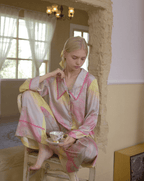 Tie - Dye Satin Pajama Set - COPPING THREADS - CT Dreamscape