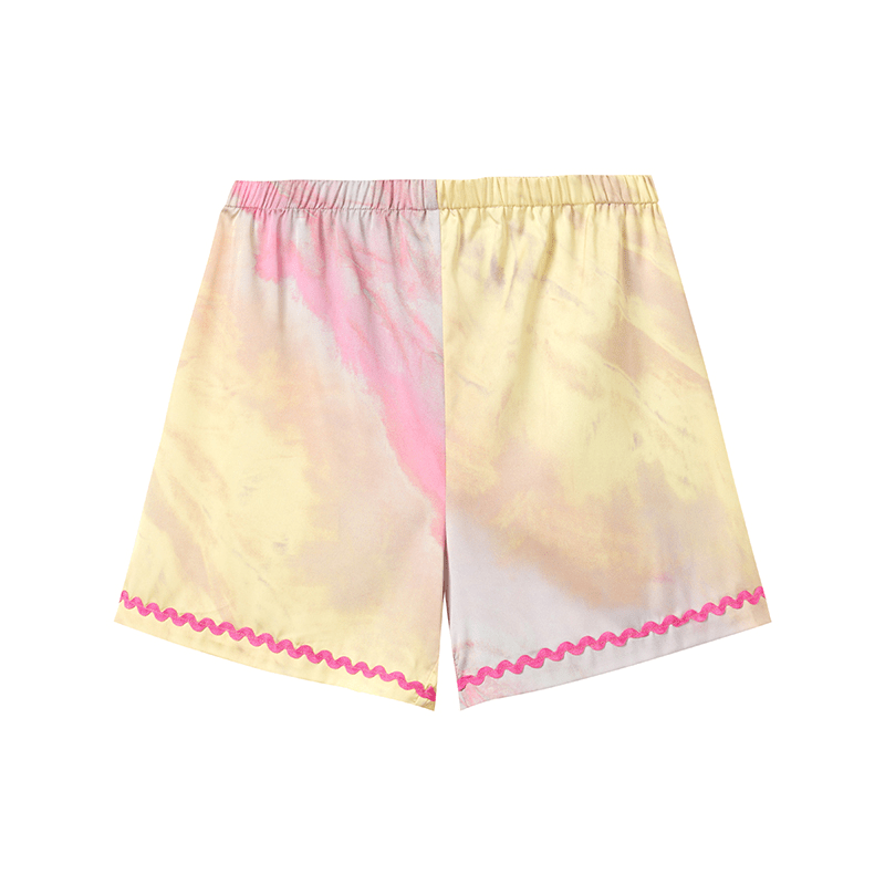 Tie - Dye Satin Pajama Set - COPPING THREADS - CT Dreamscape