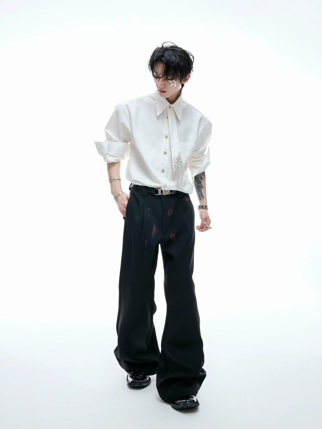 Tie-Panel Padded-Shoulder Shirt - COPPING THREADS - Argue Culture