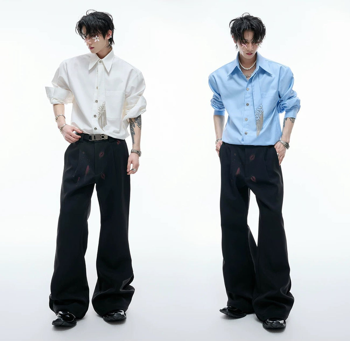 Tie-Panel Padded-Shoulder Shirt - COPPING THREADS - Argue Culture