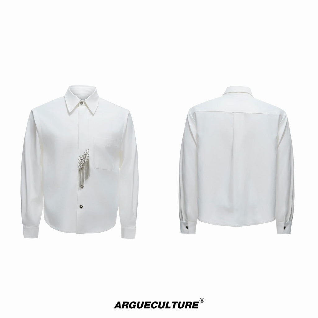 Tie-Panel Padded-Shoulder Shirt - COPPING THREADS - Argue Culture