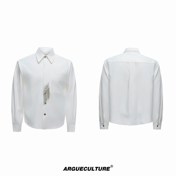 Tie-Panel Padded-Shoulder Shirt - COPPING THREADS - Argue Culture