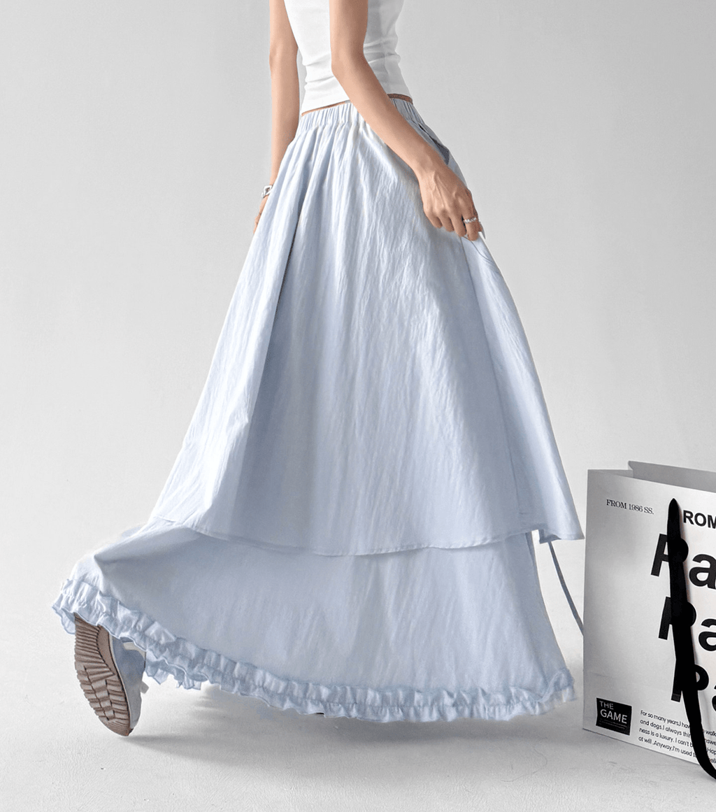 Tiered Ruffle Maxi Skirt - CT5508 - COPPING THREADS - CT Select