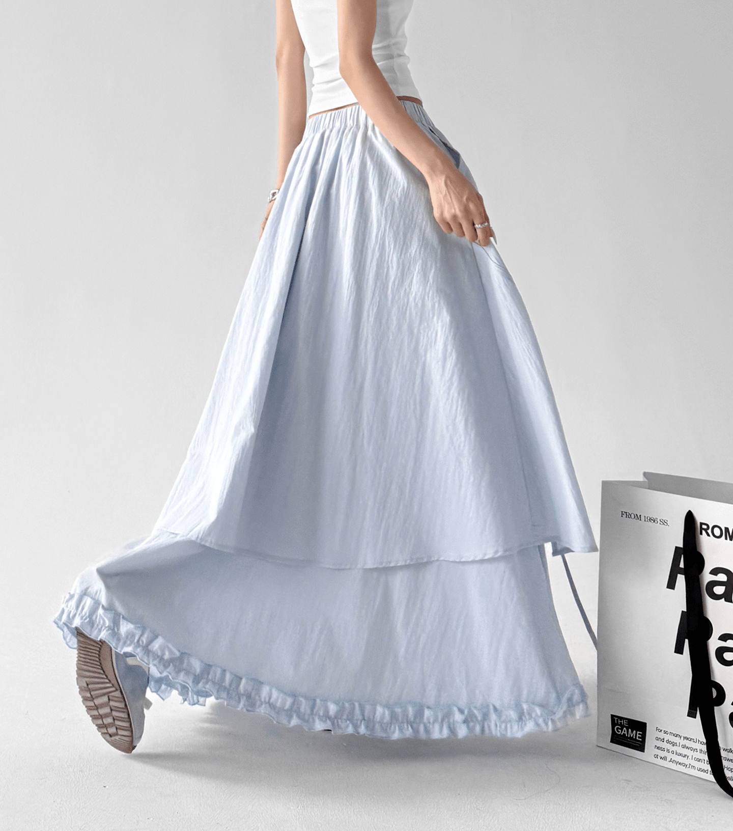 Tiered Ruffle Maxi Skirt - CT5508 - COPPING THREADS - CT Select