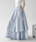 Tiered Ruffle Maxi Skirt - CT5508 - COPPING THREADS - CT Select