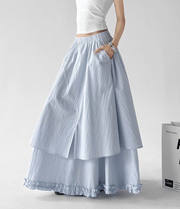 Tiered Ruffle Maxi Skirt - CT5508 - COPPING THREADS - CT Select
