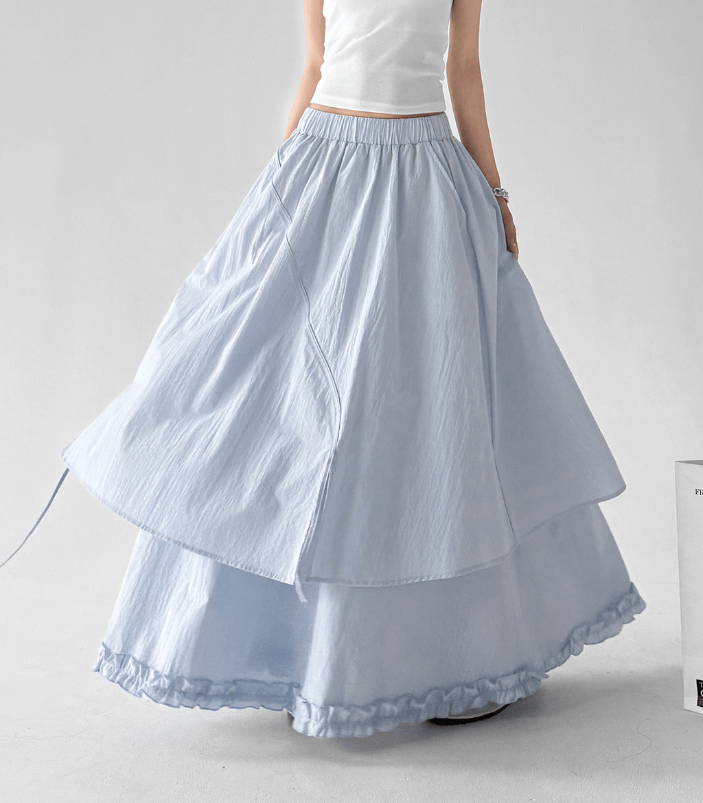 Tiered Ruffle Maxi Skirt - CT5508 - COPPING THREADS - CT Select