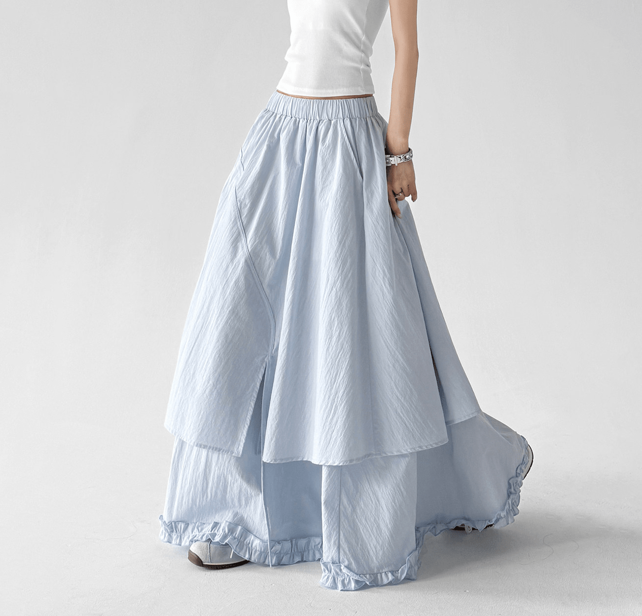 Tiered Ruffle Maxi Skirt - CT5508 - COPPING THREADS - CT Select Main image