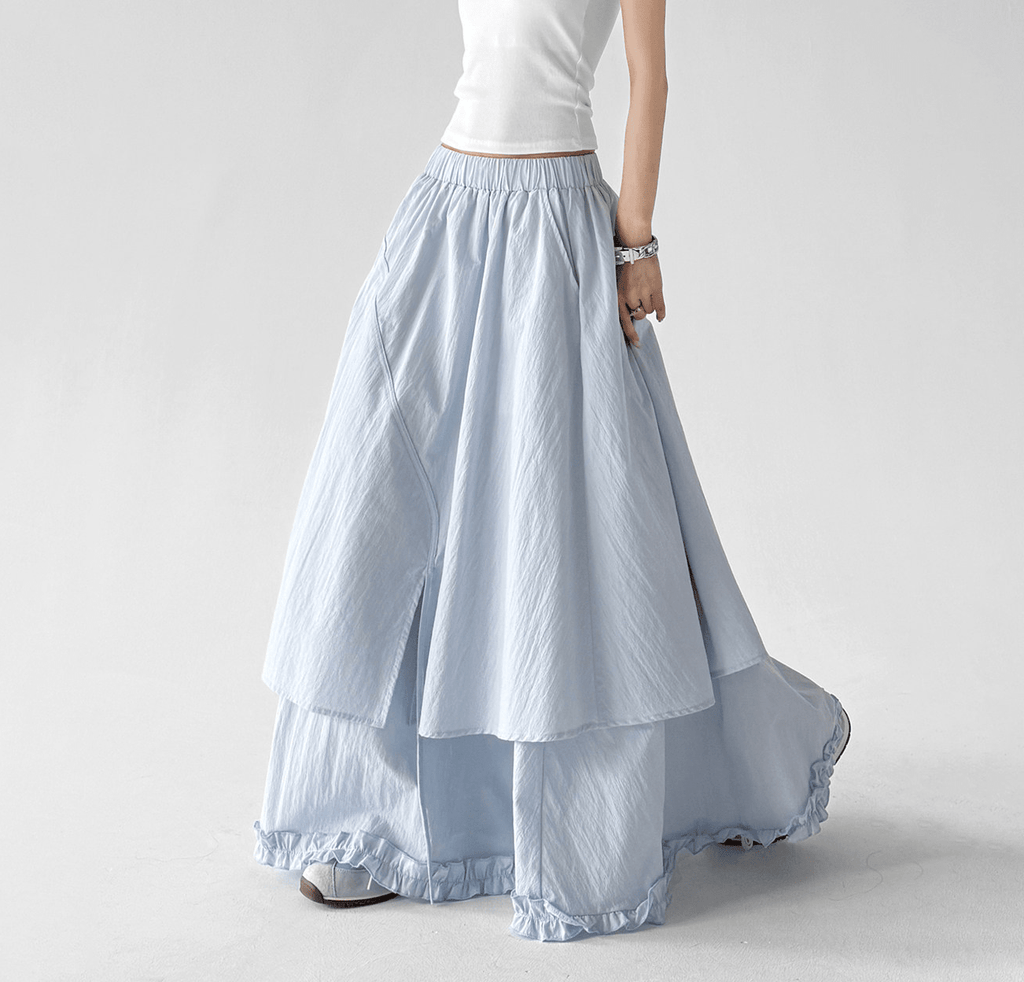 Tiered Ruffle Maxi Skirt - CT5508 - COPPING THREADS - CT Select