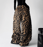 Tiger Print Fleece Wide - Leg Pants - COPPING THREADS - CT Select