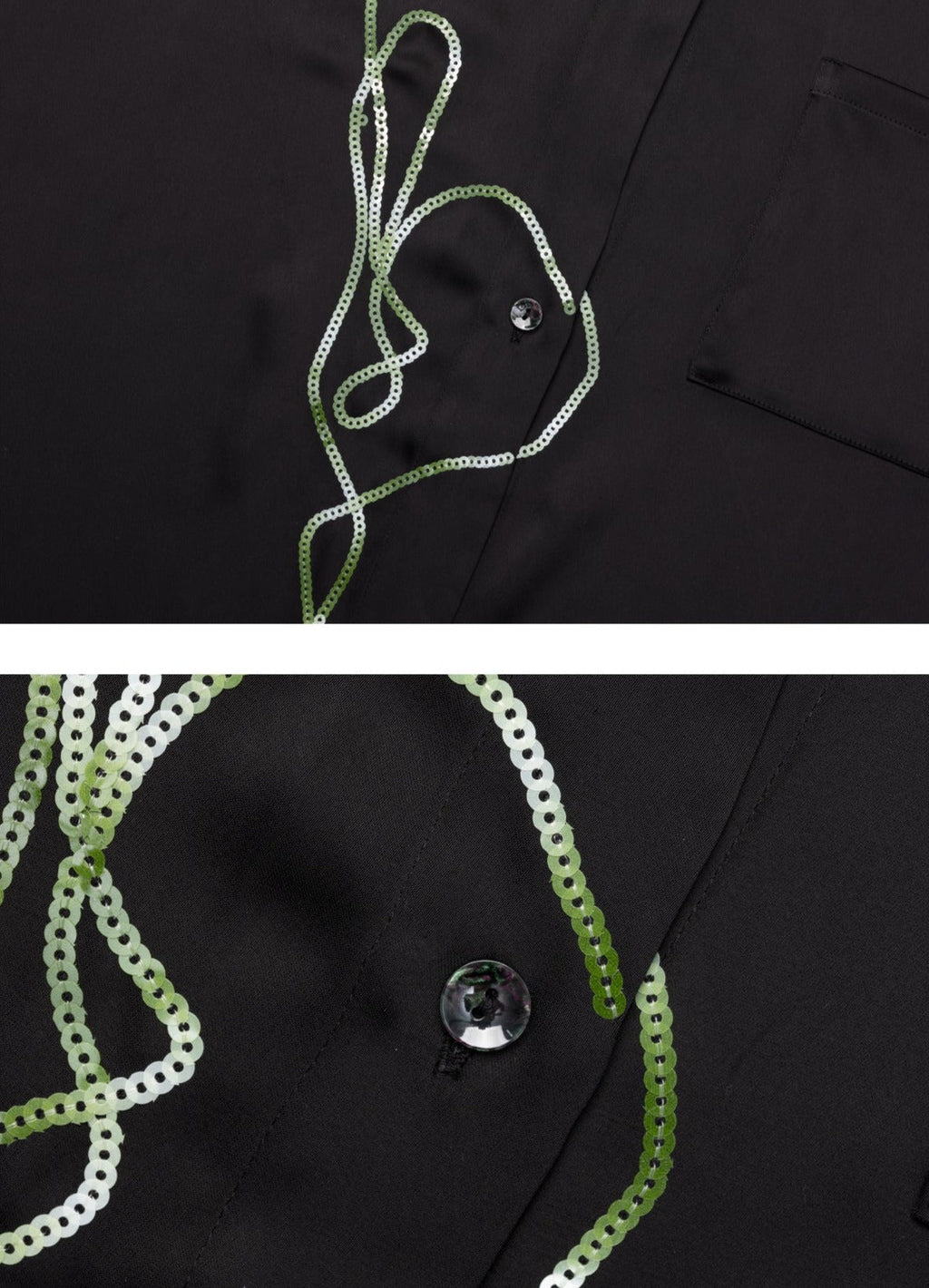 Tinsel Embroidered Long Sleeve Shirt - COPPING THREADS - APRIORITY