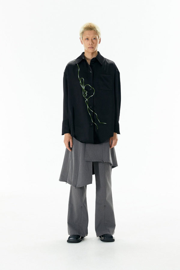 Tinsel Embroidered Long Sleeve Shirt - COPPING THREADS - APRIORITY