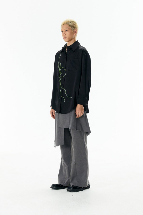 Tinsel Embroidered Long Sleeve Shirt - COPPING THREADS - APRIORITY