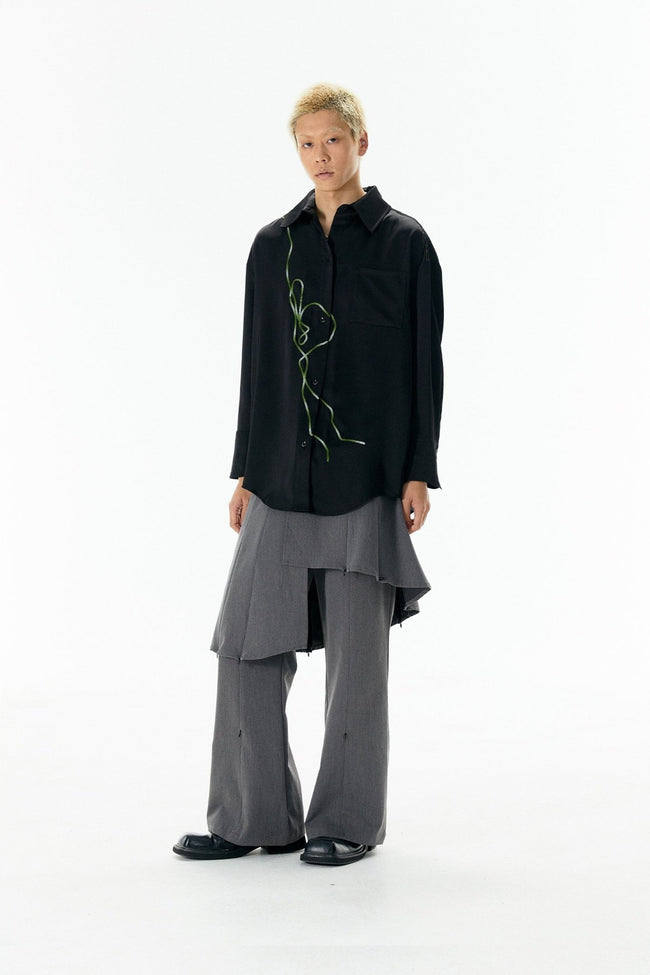 Tinsel Embroidered Long Sleeve Shirt Main Image