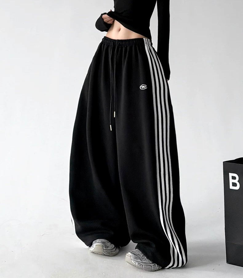 Triple-Stripe Baggy Sweatpants - COPPING THREADS - CT ORIGINALS