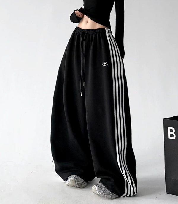 Triple-Stripe Baggy Sweatpants - COPPING THREADS - CT ORIGINALS