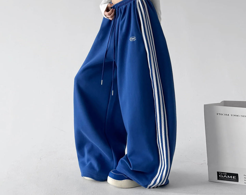 Triple-Stripe Baggy Sweatpants - COPPING THREADS - CT ORIGINALS