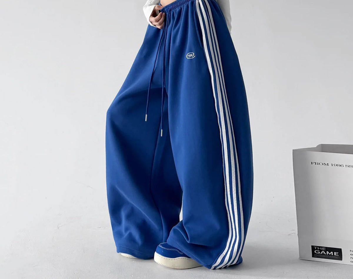 Triple-Stripe Baggy Sweatpants - COPPING THREADS - CT ORIGINALS