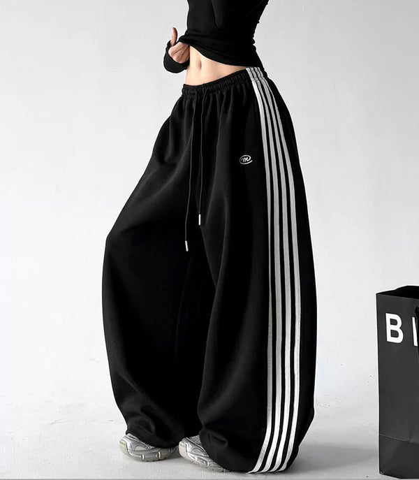 Triple-Stripe Baggy Sweatpants - COPPING THREADS - CT ORIGINALS