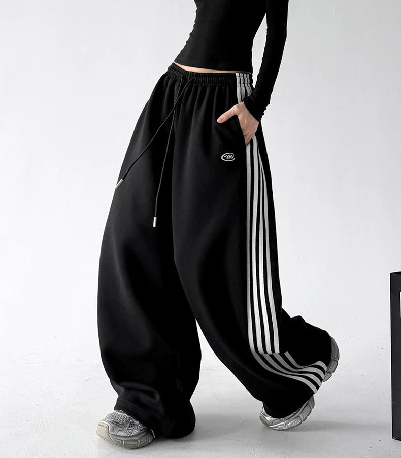 Triple-Stripe Baggy Sweatpants - COPPING THREADS - CT ORIGINALS
