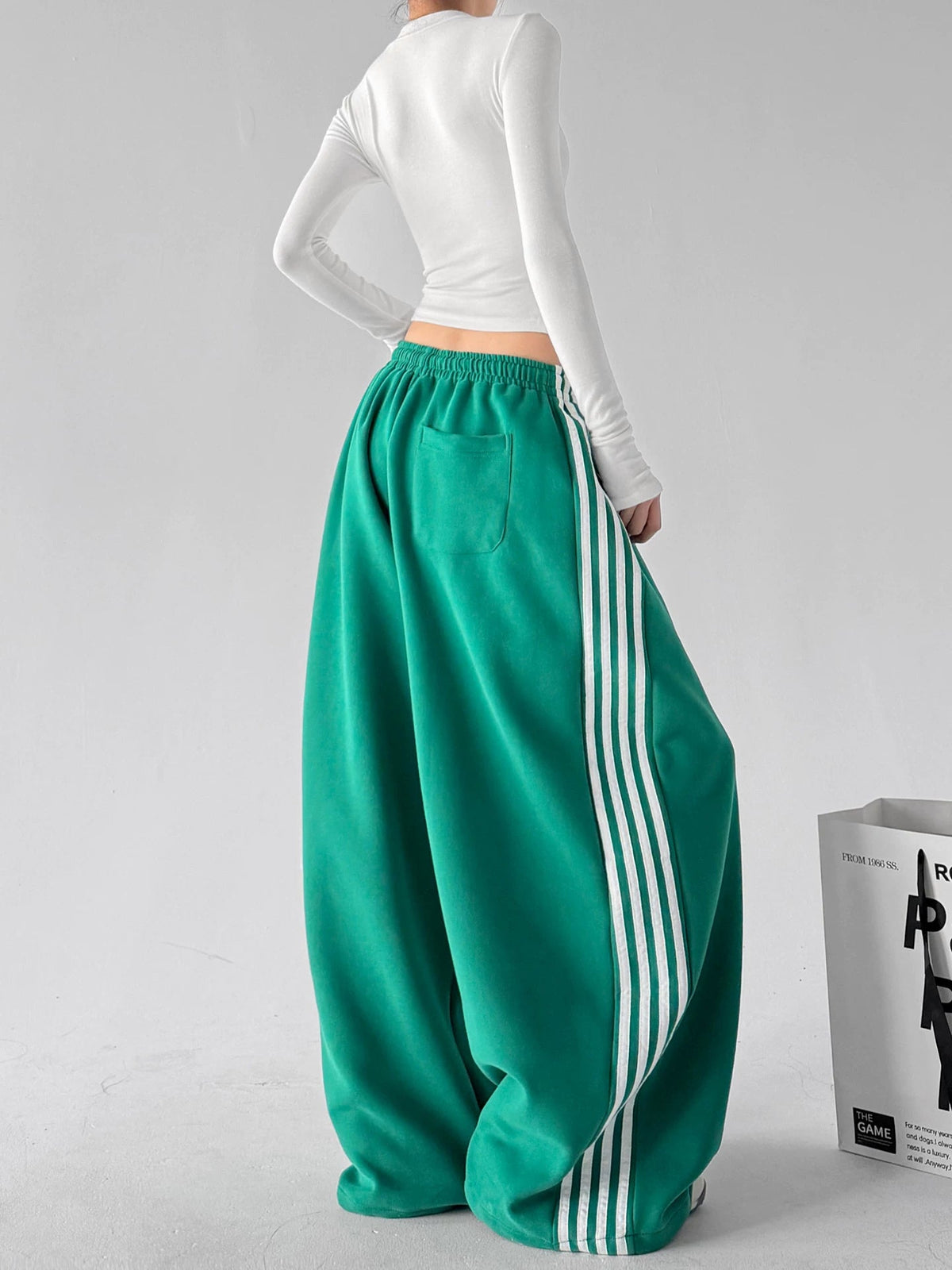 Triple-Stripe Baggy Sweatpants - COPPING THREADS - CT ORIGINALS