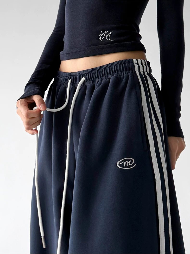 Triple-Stripe Baggy Sweatpants - COPPING THREADS - CT ORIGINALS