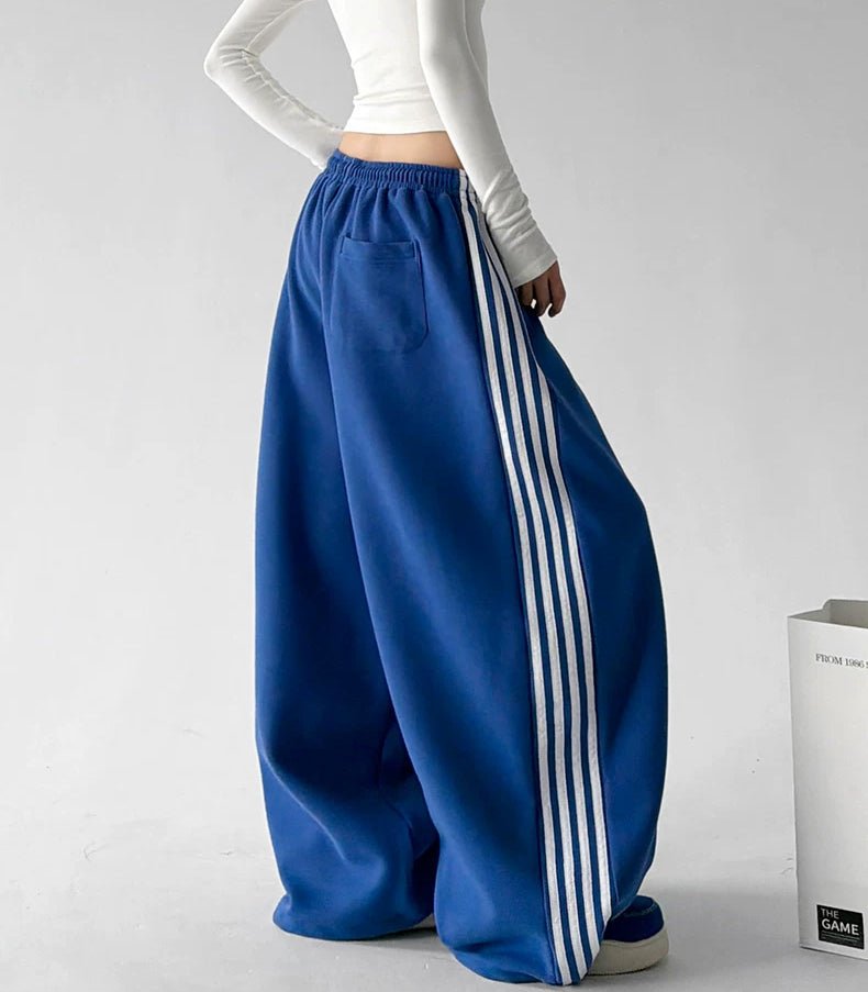 Triple-Stripe Baggy Sweatpants - COPPING THREADS - CT ORIGINALS