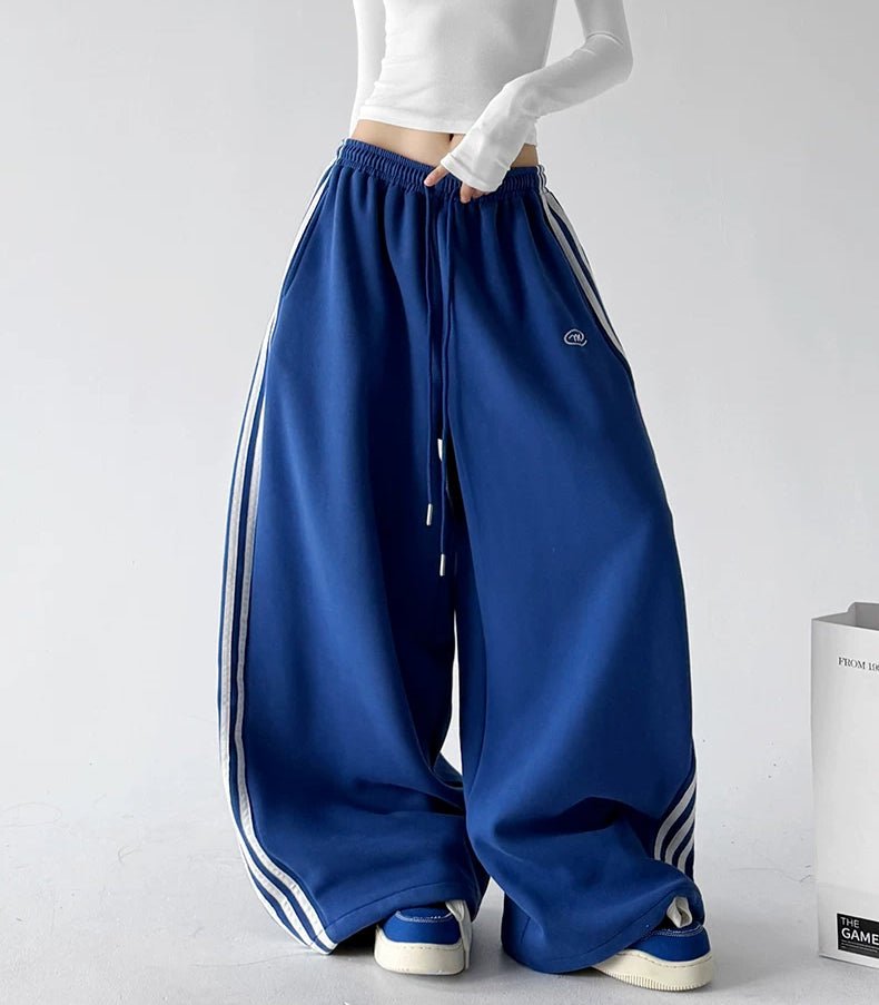 Triple-Stripe Baggy Sweatpants - COPPING THREADS - CT ORIGINALS