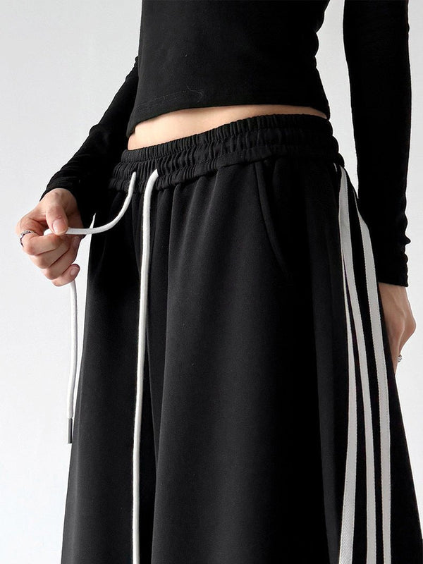Triple-Stripe Curved-Leg Sweatpants - CT251 - COPPING THREADS - CT ORIGINALS