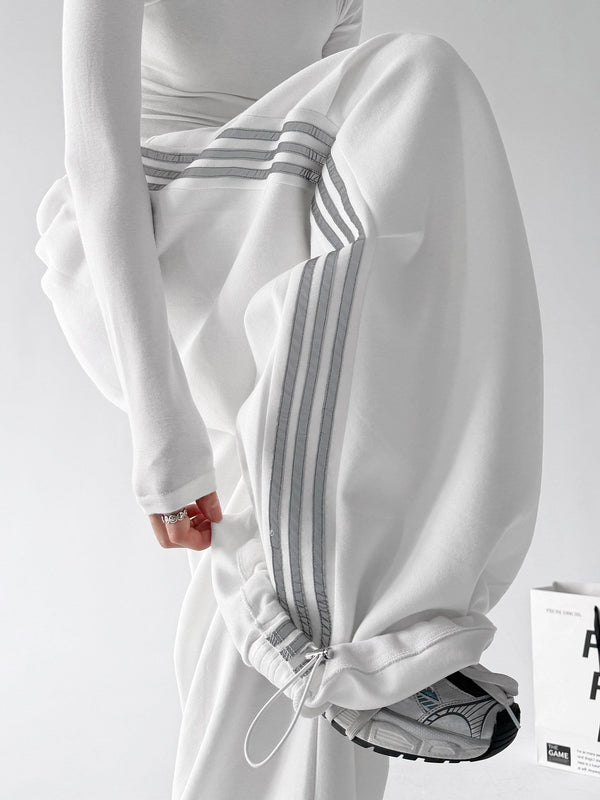 Triple-Stripe Wide-Leg Sweatpants - CT222 - COPPING THREADS - CT ORIGINALS