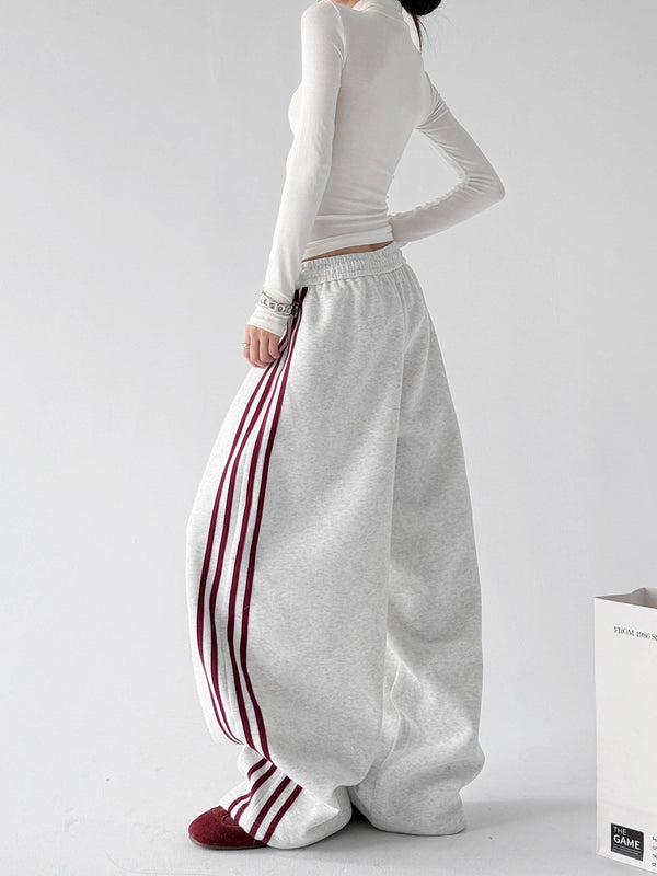 Triple-Stripe Wide-Leg Sweatpants - CT8312 - COPPING THREADS - CT ORIGINALS