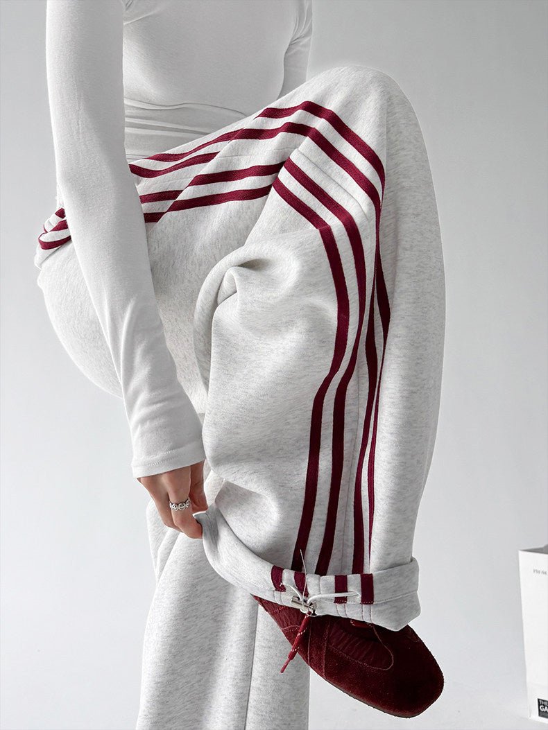 Triple-Stripe Wide-Leg Sweatpants - CT8312 - COPPING THREADS - CT ORIGINALS