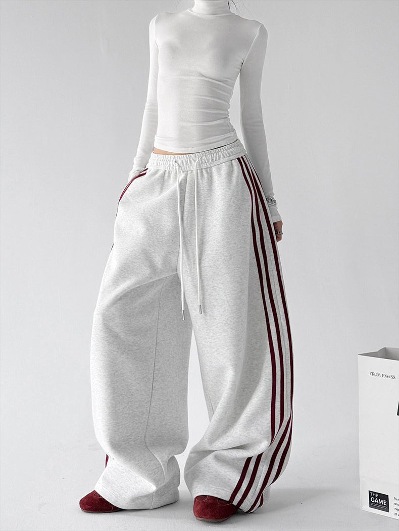 Triple-Stripe Wide-Leg Sweatpants - CT8312 - COPPING THREADS - CT ORIGINALS