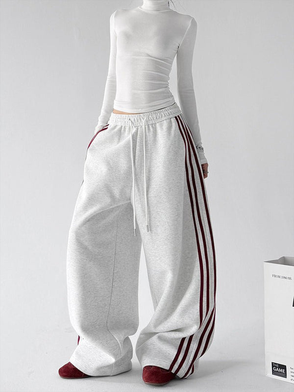 Triple-Stripe Wide-Leg Sweatpants - CT8312 - COPPING THREADS - CT ORIGINALS