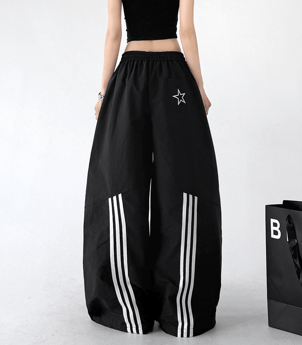 Triple Stripe Wide - Leg Track Pants - CT6215 - COPPING THREADS - CT Select