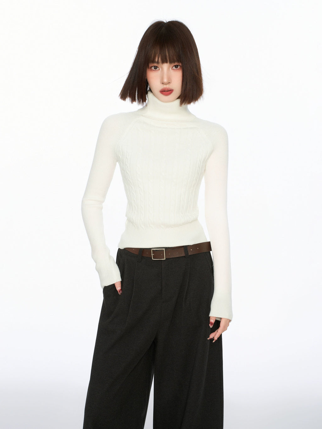 Turtleneck Base Layer Knit Sweater - COPPING THREADS - CT Select