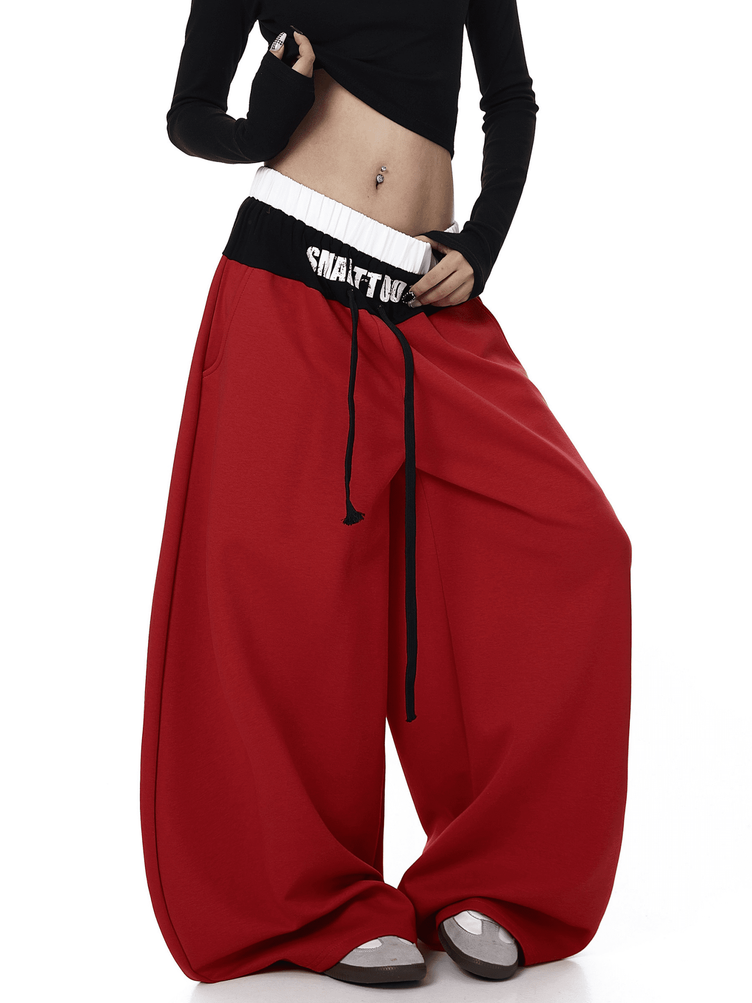 Two - Piece Colorblock Wide - Leg Sweatpants - COPPING THREADS - CT Select