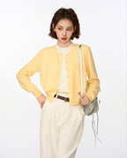 Two - piece Layered Look Knit Cardigan Sweater - COPPING THREADS - CT Select